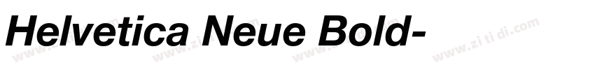 Helvetica Neue Bold字体转换